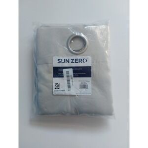 Sun‎ Zero Preston Grommet Blackout 40 x 95 Pearl Curtain one Panel